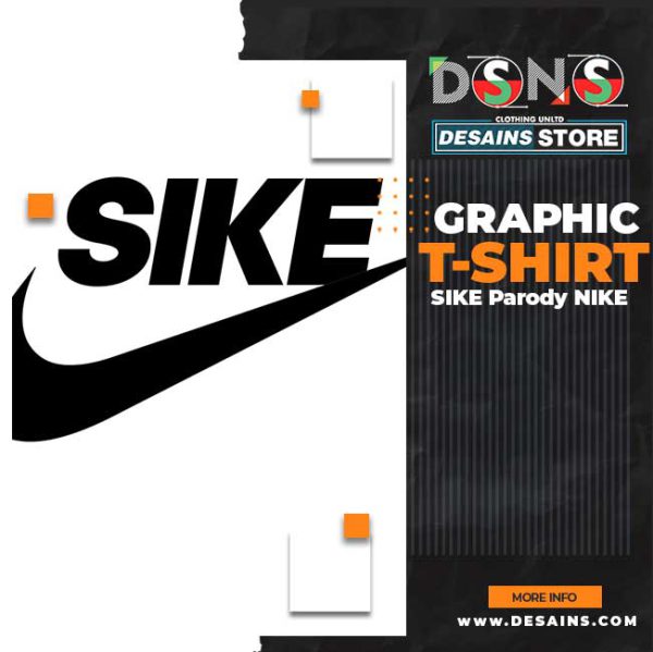 Sike Meme NIKE Apparel Logo Graphic T-Shirt