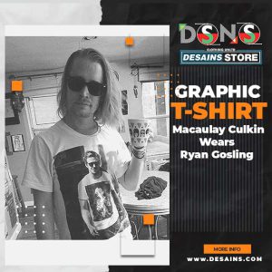 T-shirt Graphic Macaulay Culkin Wears Ryan Gosling