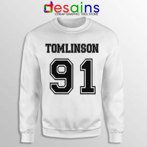 Buy White Sweatshirt Louis Tomlinson 91 Birthday