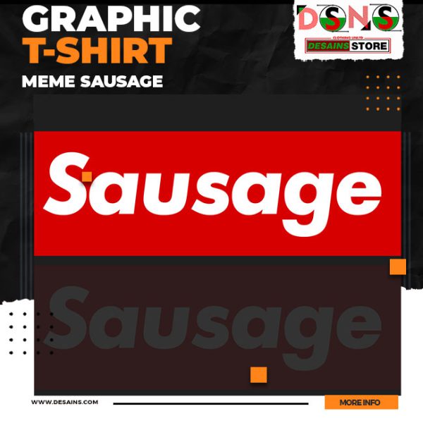 Funny Meme Sausage Pizza Graphic T-Shirt USA