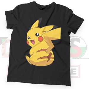 Pikachu Cute Face Pokemon Go Black T-shirt