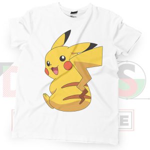 Pikachu Cute Face Pokemon Go White T-shirt