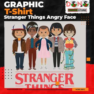 GRAPHIC T-Shirt Stranger Things Angry Face Season 5