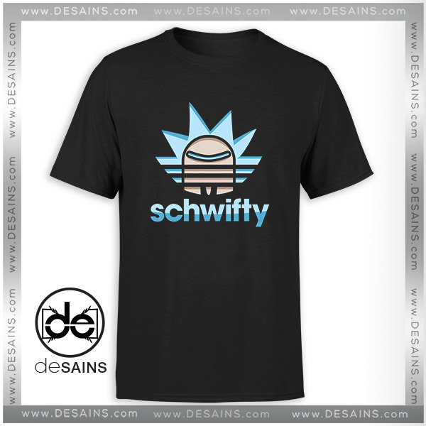 Buy Tshirt Rick Morty Schwifty Adidas Logo Cheap Graphic Tee Shirts