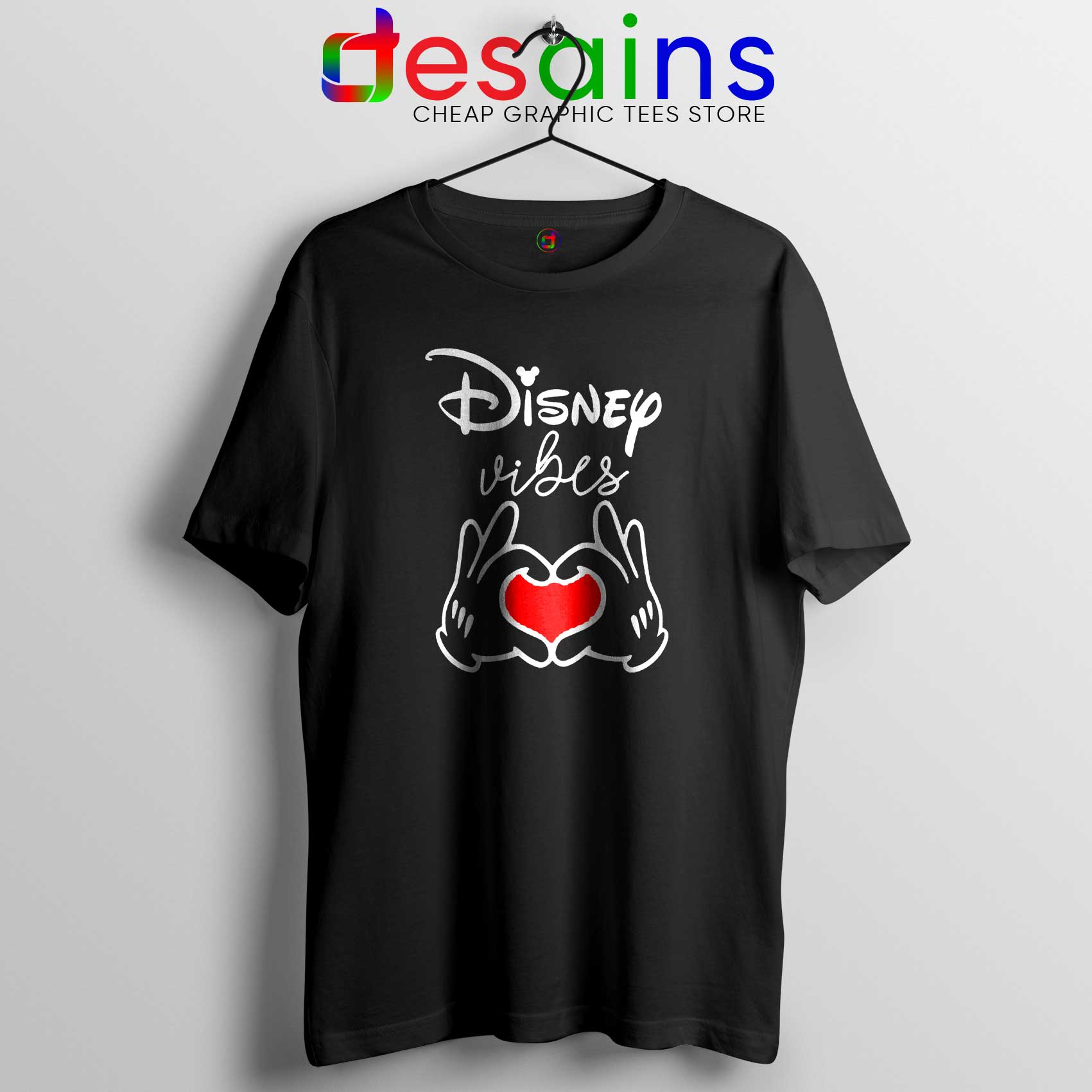 Tshirt Disney Vibes Mickey Mouse Love Hands Cartoon