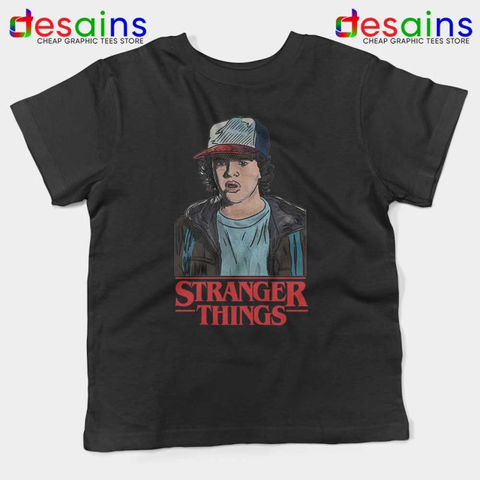 Dustin Stranger Things Kids Tshirt Dustin Henderson Youth Tees