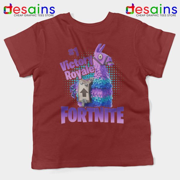 Fortnite Victory Royale Maroon Kids Tshirt Victory Royale Meme Youth Tee Shirts