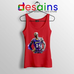 Kobe Bryant La Lakers Blue Tank Top Red Kobe Bryant Merch