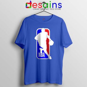 NBA Logo Kobe Bryant Blue Tshirt NBA Merch Mamba Tees