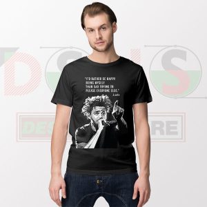 J Cole Quotes Being Myself Tshirt - American Rapper Merch