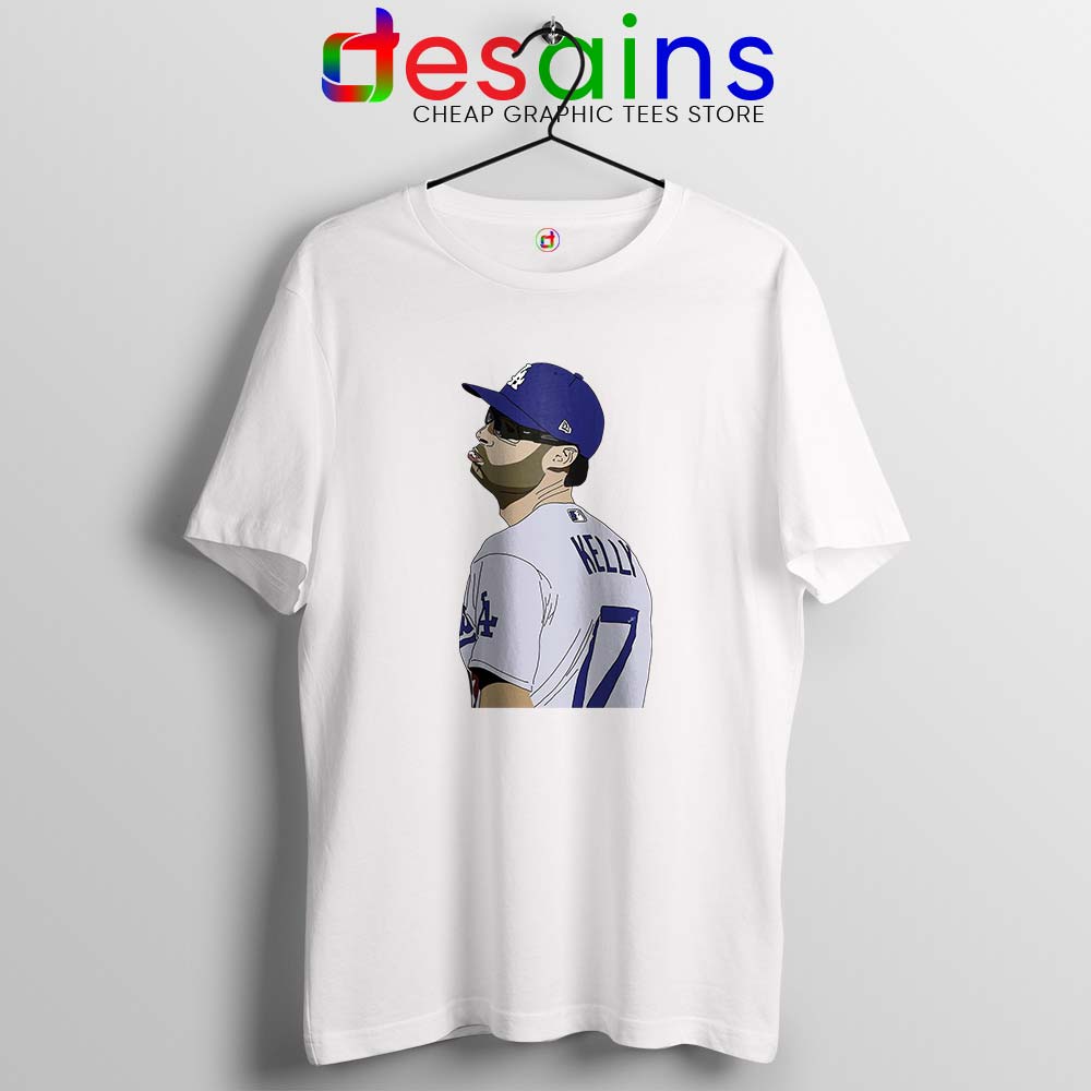 Los Angeles Dodgers Baseball Tie Tee Shirt Women's 3XL / White