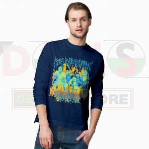 One Direction Heavy Metal Navy Long Sleeve Tshirt