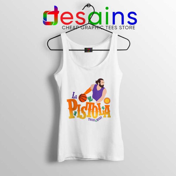 Rubio La Pistola White Tank Top Ricky Rubio Phoenix Suns Tops