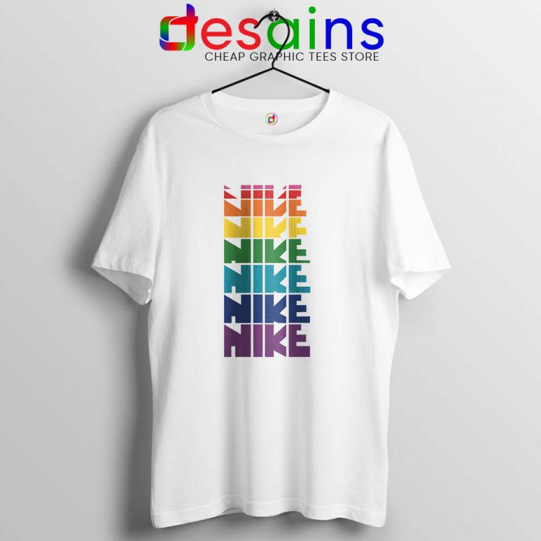 Nike Pride Parade Tshirt LGBT Rainbow Tee Shirts