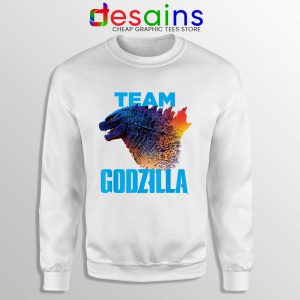 Godzilla vs Kong 2021 White Sweatshirt Godzilla Team