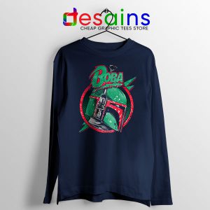 Star Wars Boba Fett Navy Long Sleeve Tee Mandalorian