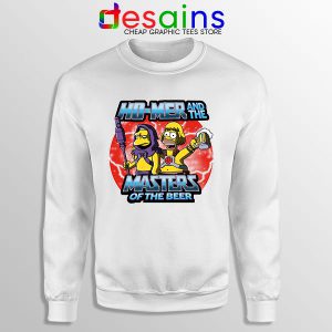 Homer Masters Of The Beer White Sweatshirt Simpsons