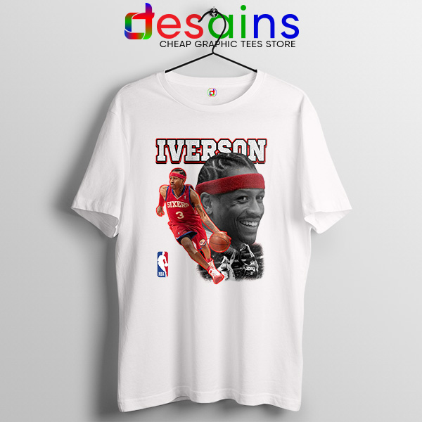 Allen Iverson Rookie AI Tshirt 76ers Roster | Desains.com