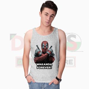 Tank Top Sport Grey Deadpool Wakanda Forever Black Panther 2