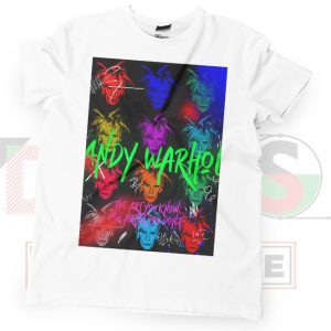 Vibrant Warhol Masterpiece Graphic T-Shirt White