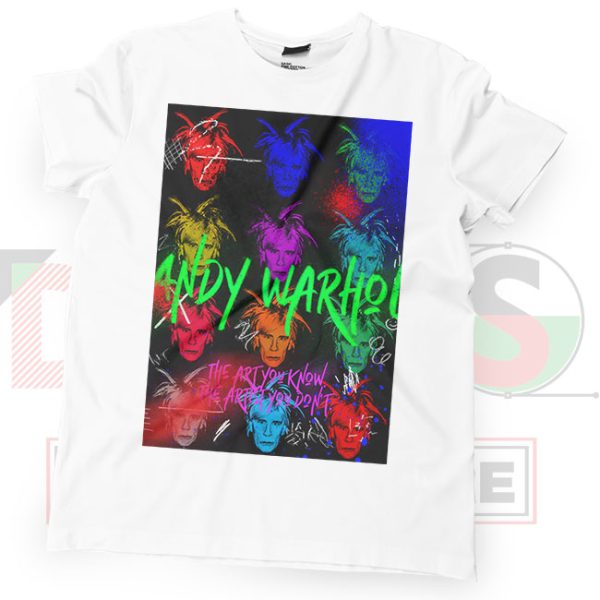 Vibrant Warhol Masterpiece Graphic T-Shirt White